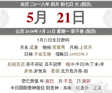 2021年农历四月初七黄历查询，日子好吗？(图1)